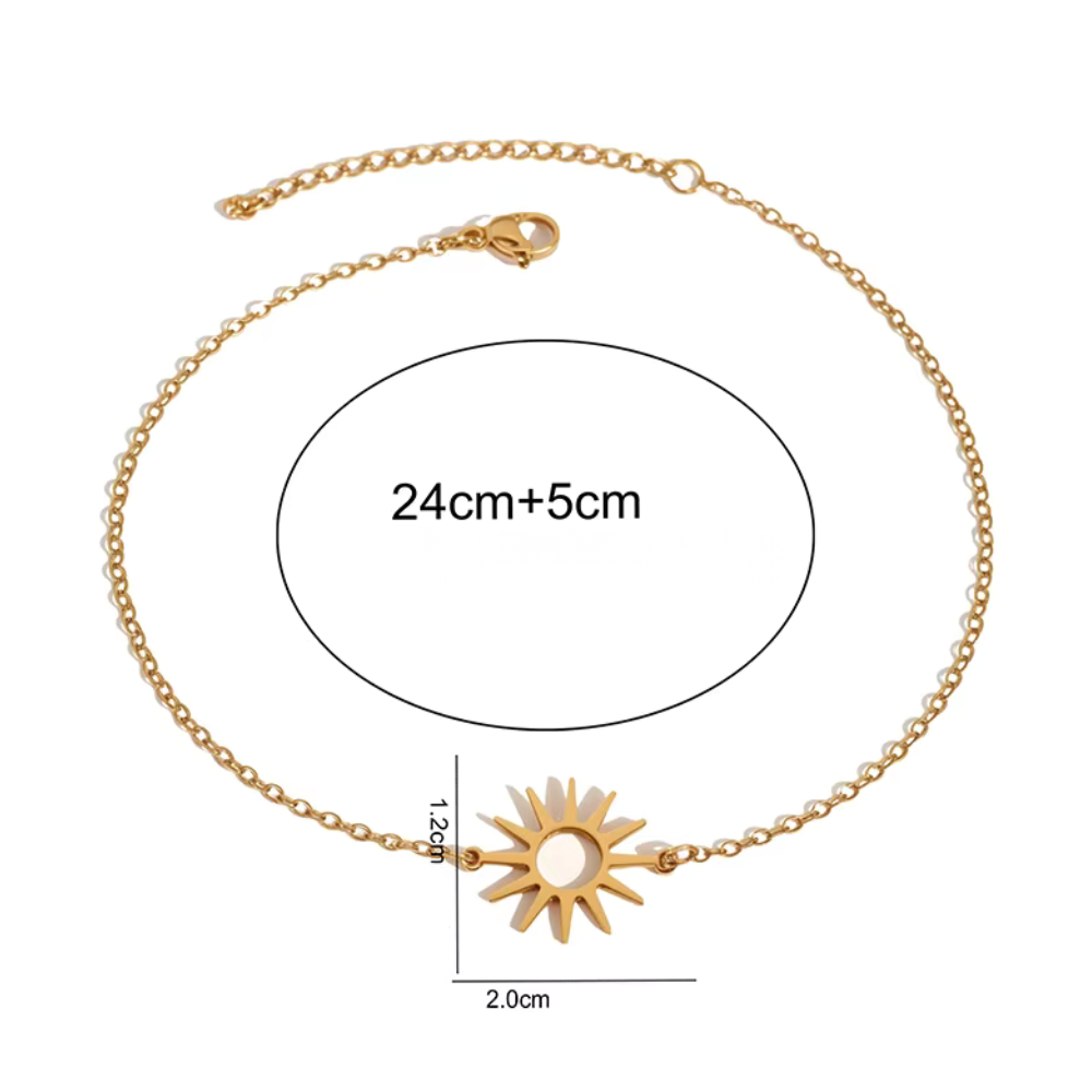 Bracelet Soleil Plaqué Or femme