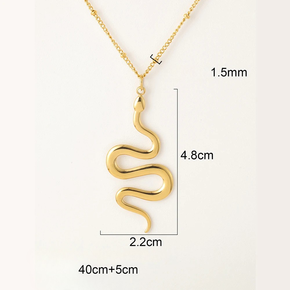 Collier pendentif Serpent Femme design