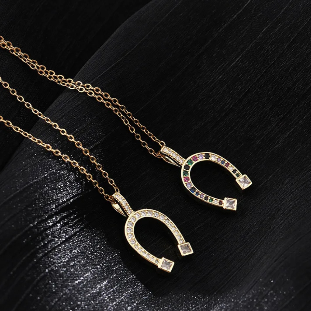 Collier Fer à Cheval Porte-Bonheur doré
