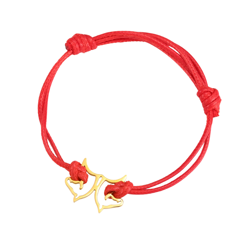 Bracelet Cheval Cordon rouge