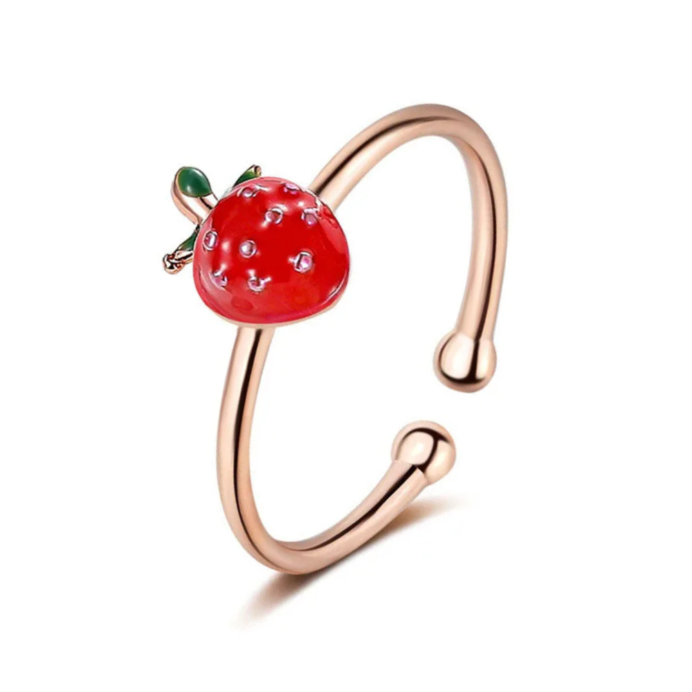 Bague Fraise Or Rose