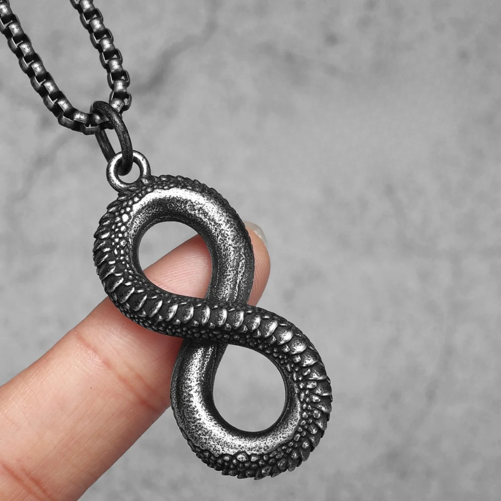 Collier Infini Homme acier