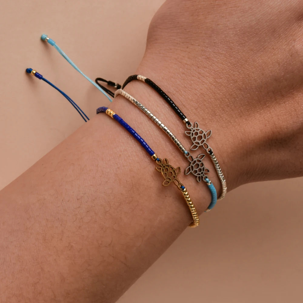 Bracelet Tortue Femme tissu