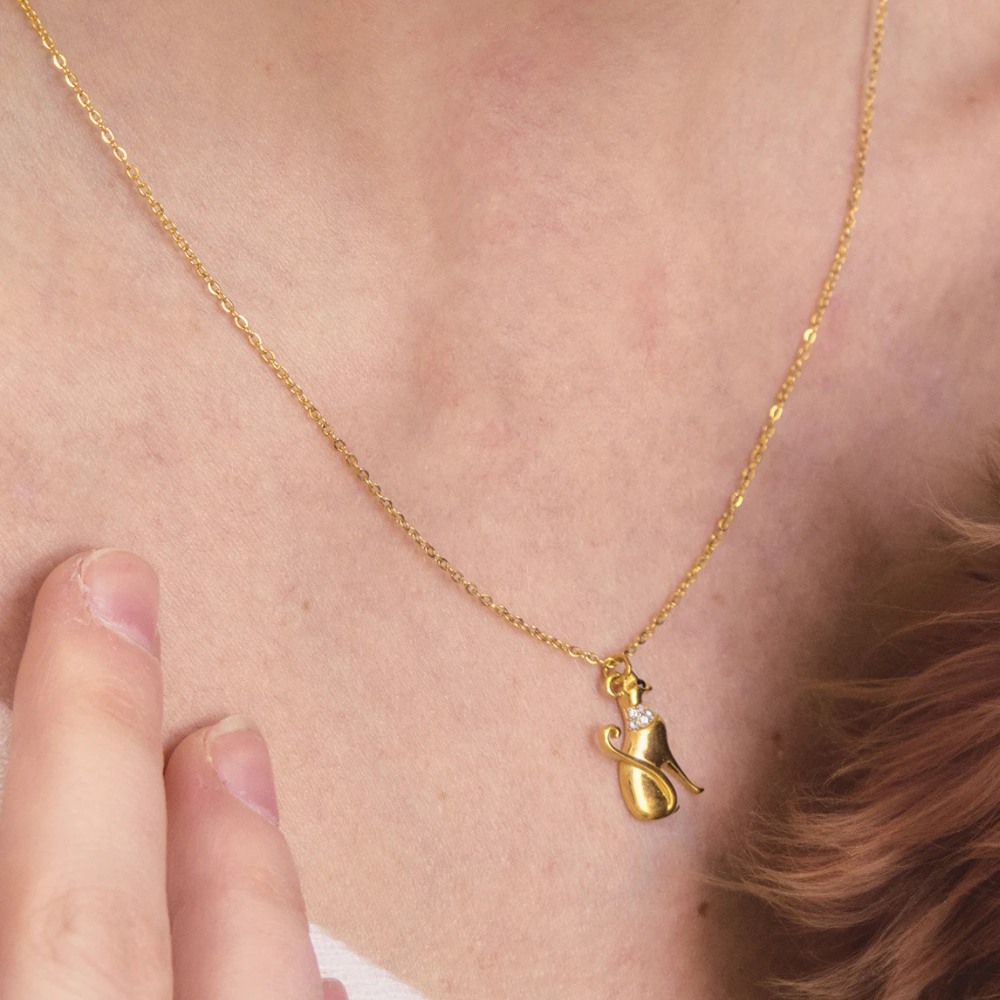 Collier Chat Élégant femme