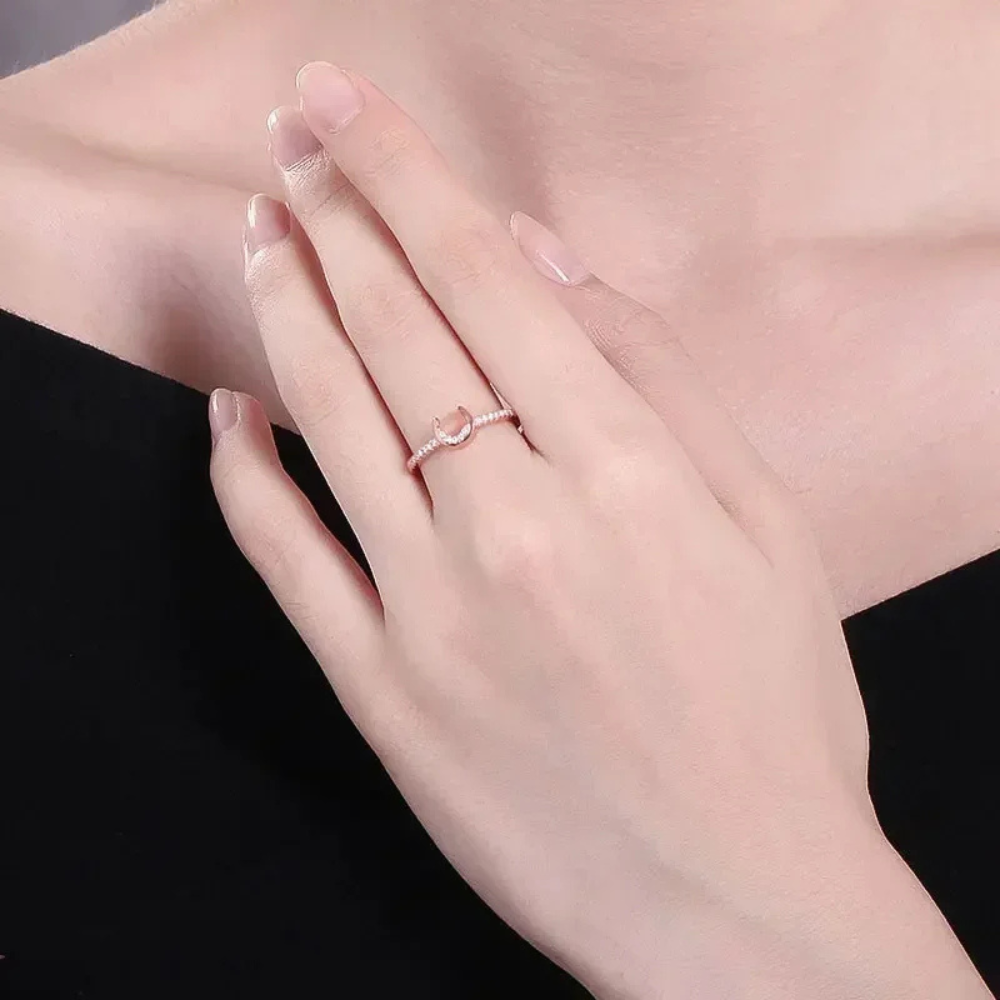 Bague Fer à Cheval Rose femme