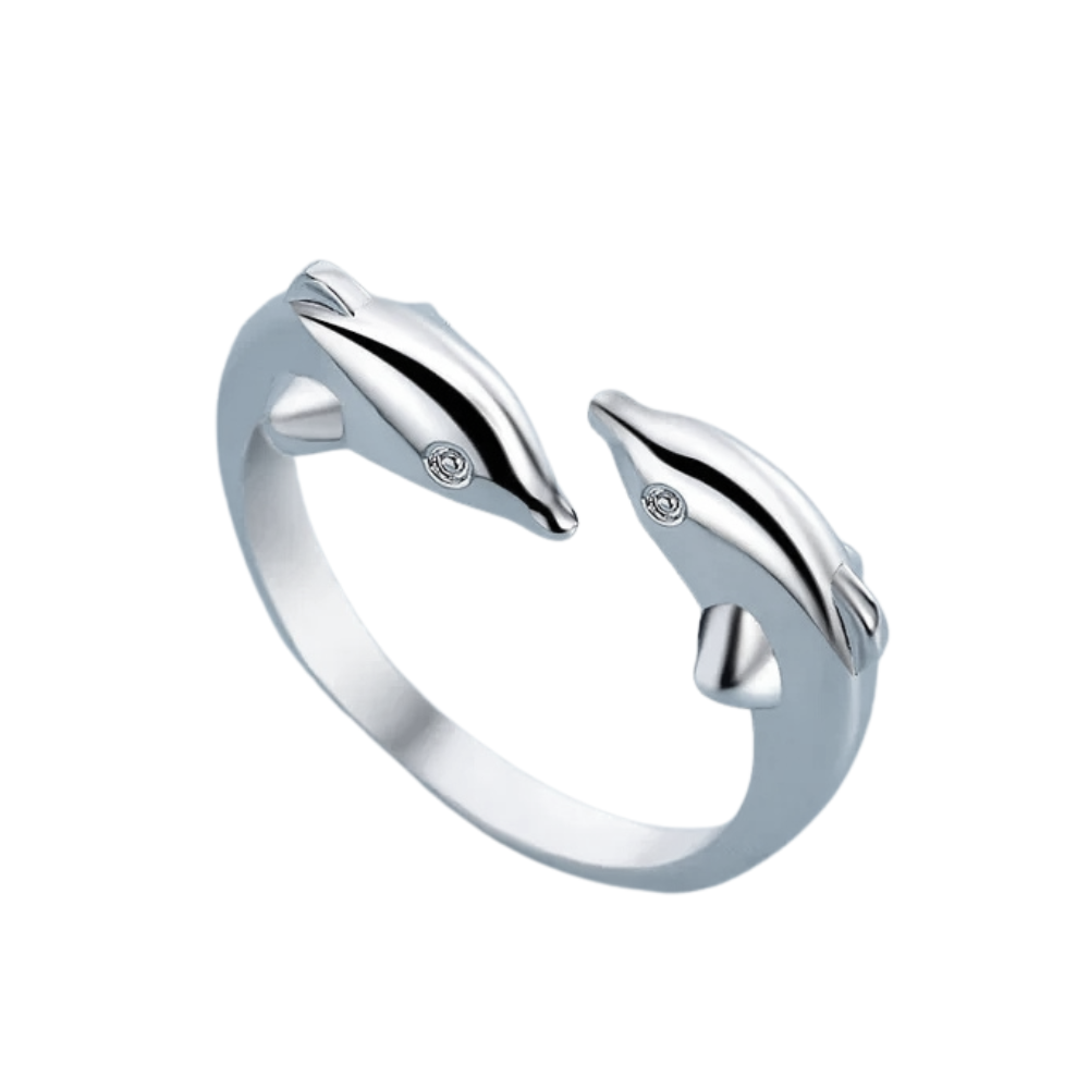 Bague Dauphin Argent reglable