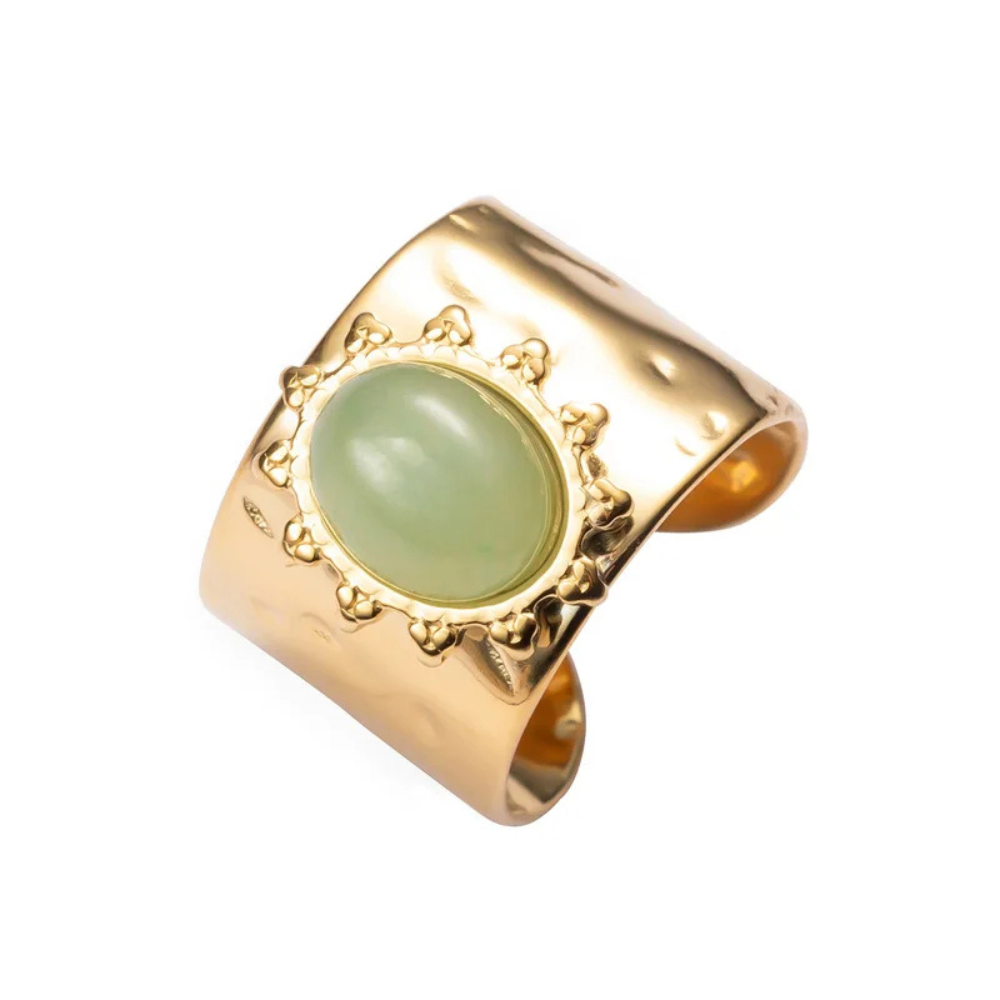 Bague Pierre Vert d'Eau