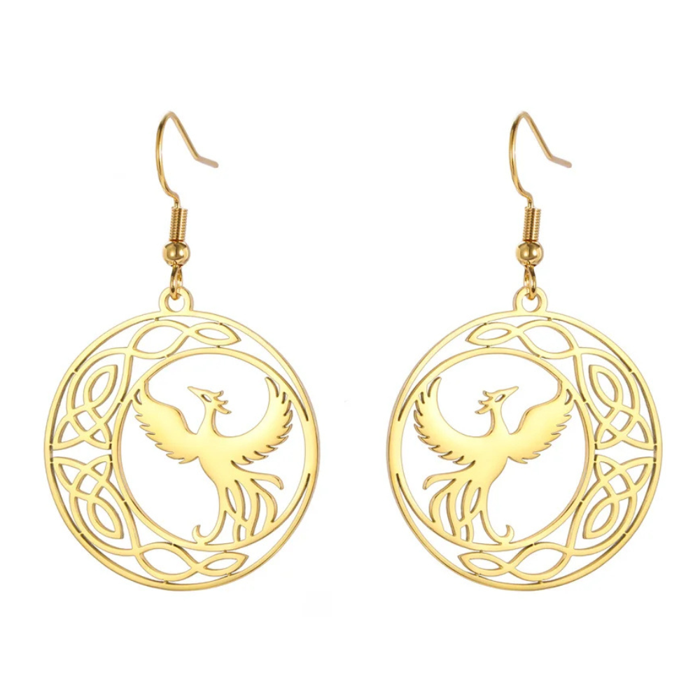 Boucles d'Oreilles Phoenix Cercle