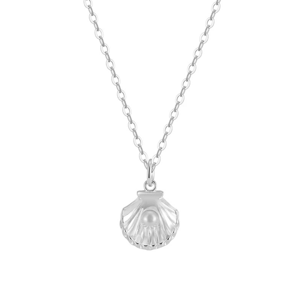Collier Coquillage Perle argent