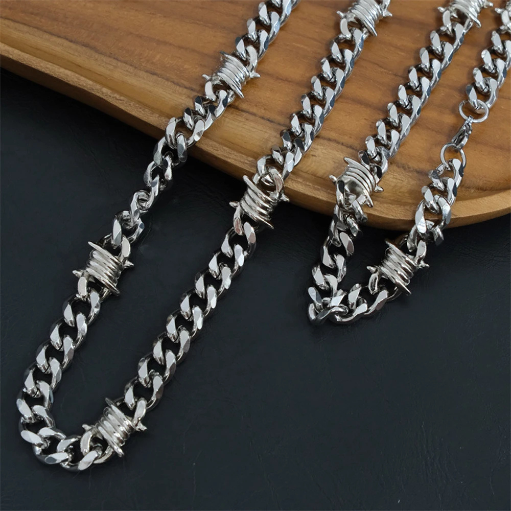 Collier Barbelé Homme