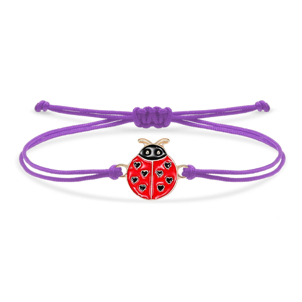 Bracelet Coccinelle Tissu violet