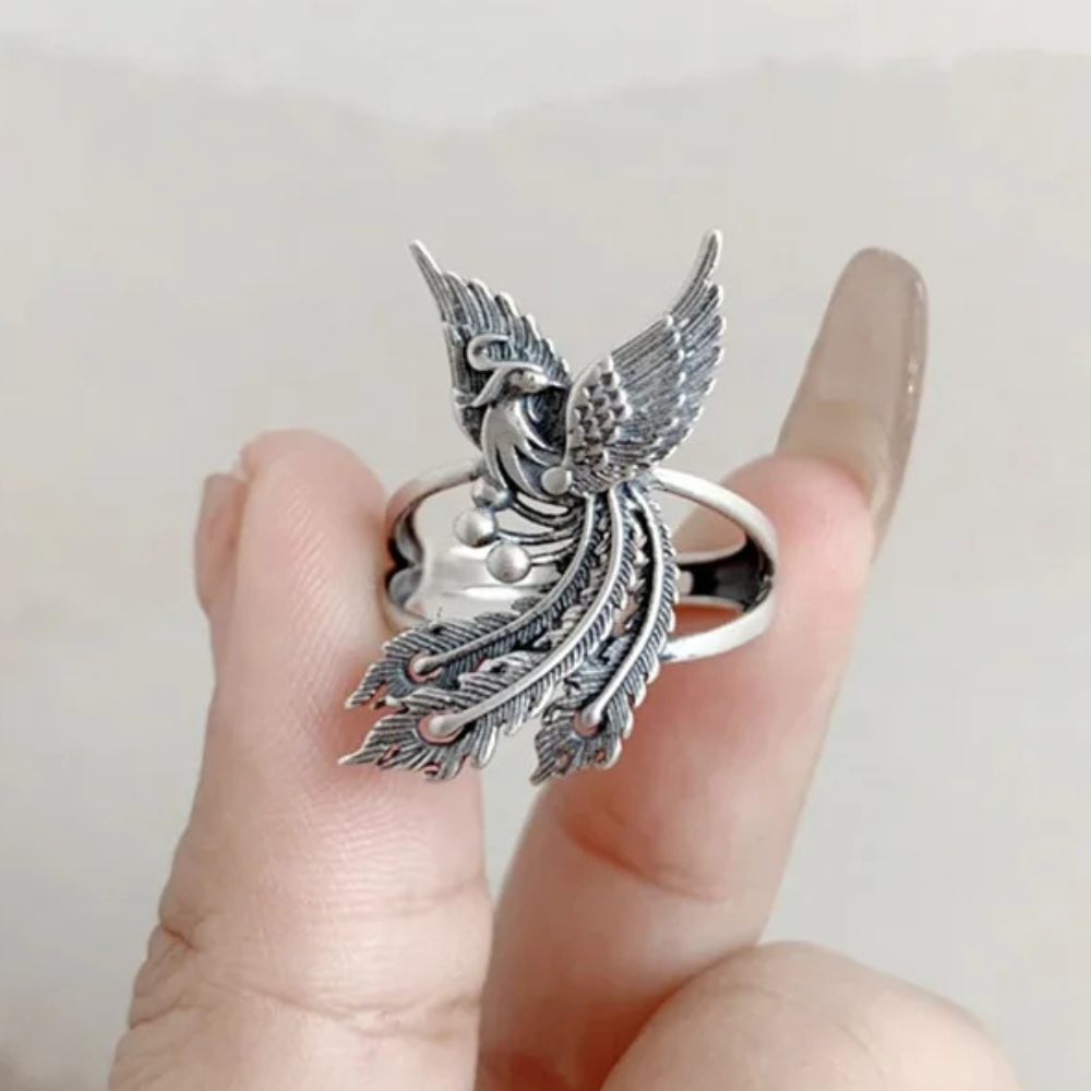 Bague Phœnix Vintage argent femme