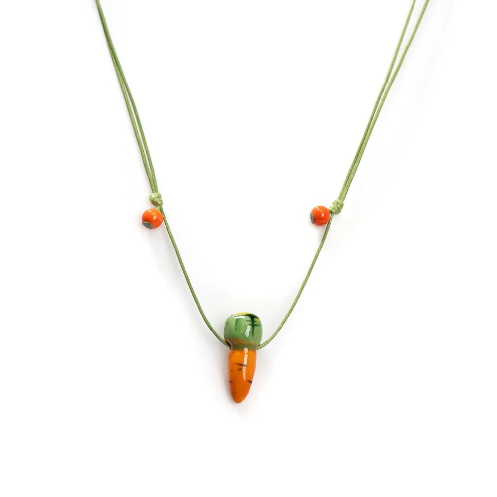 Collier Carotte Cordon resine