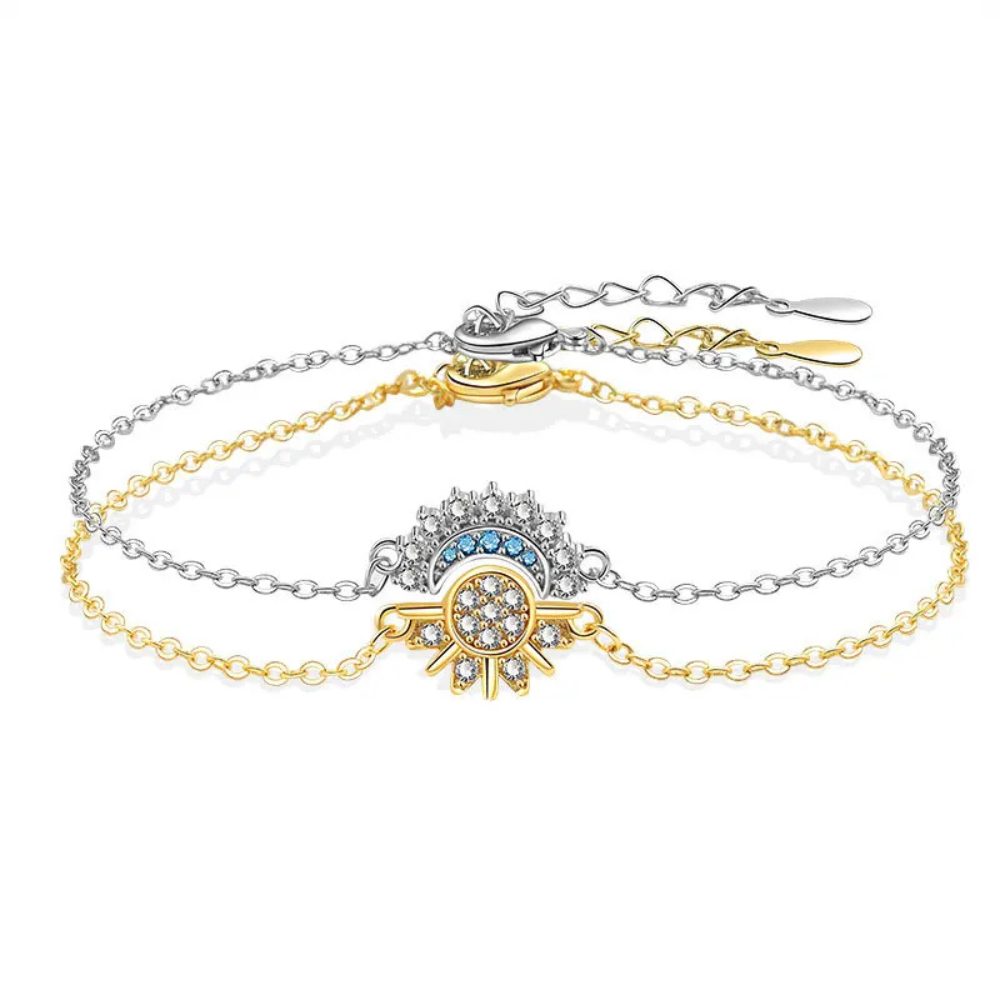 Bracelet Céleste Soleil et Lune