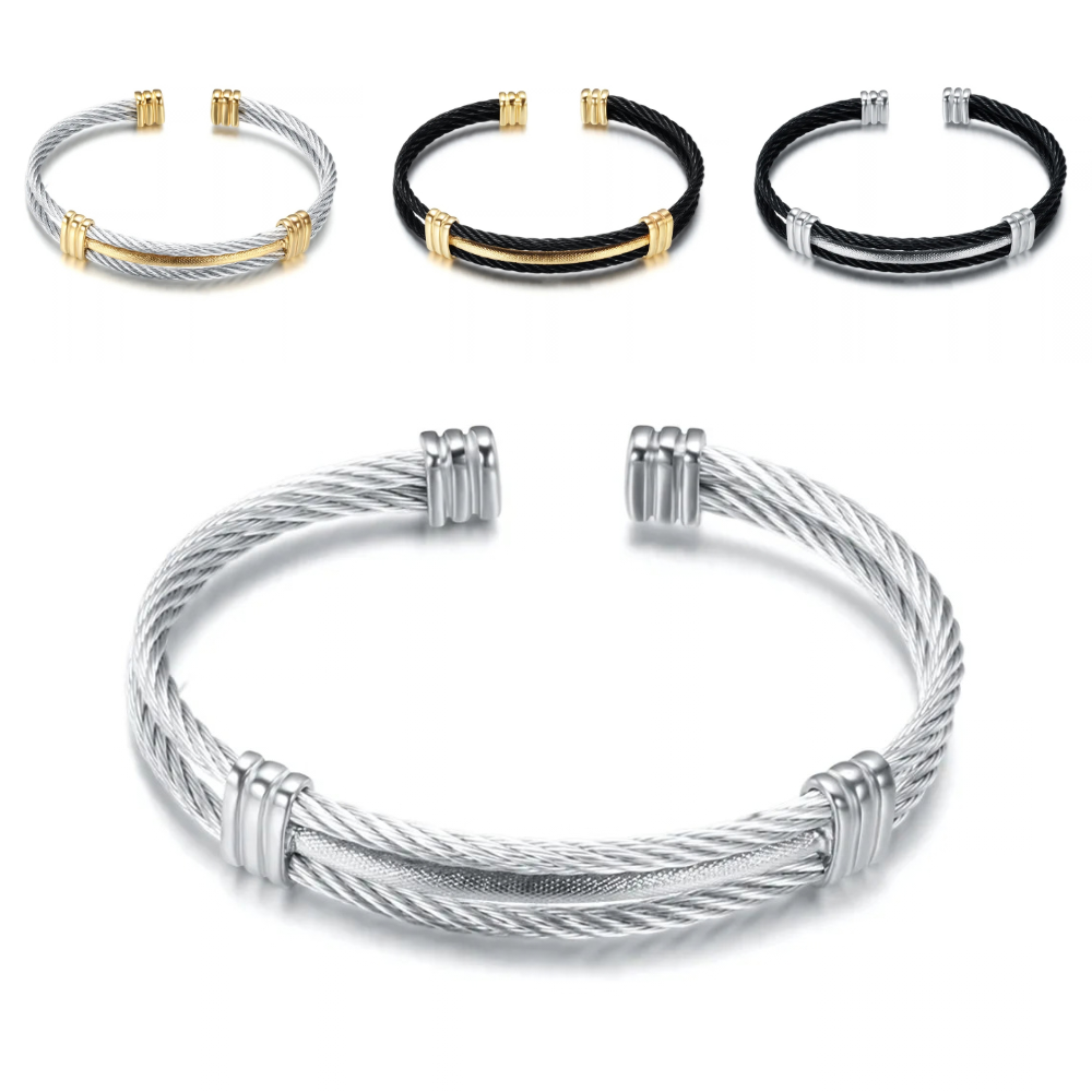Bracelet Homme Cable Acier