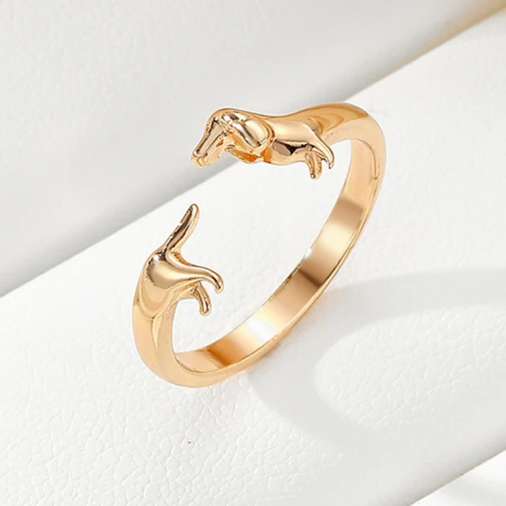 Bague Teckel Couleur or