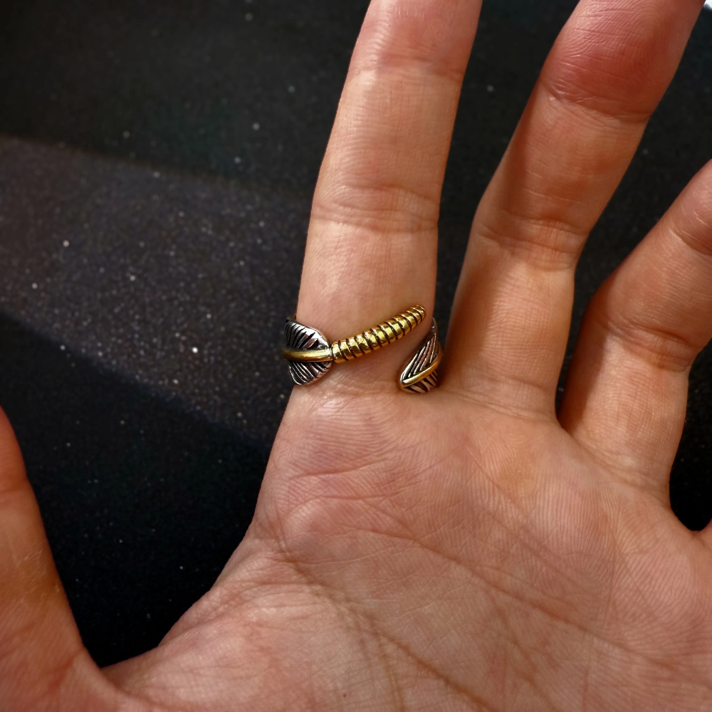 Bague Plume Amérindienne acier inoxydable