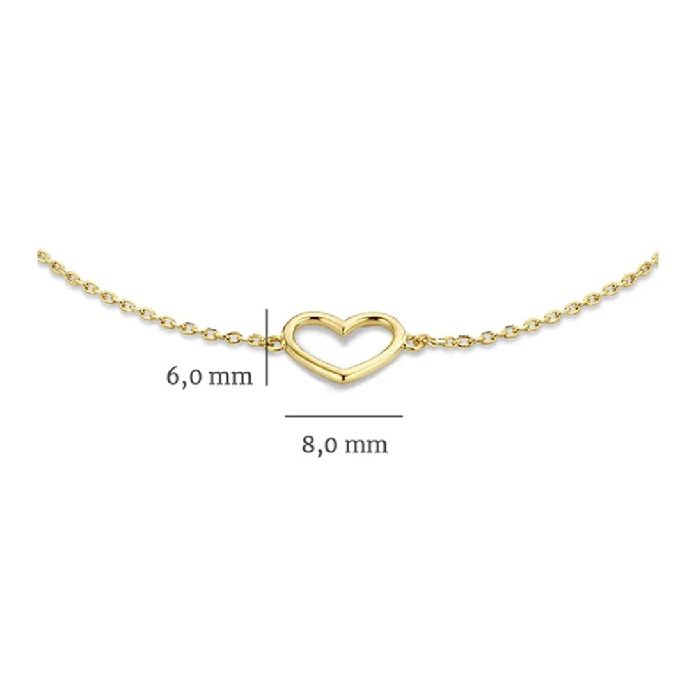 Bracelet Cœur Fin doré
