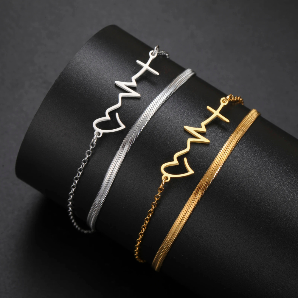 Bracelet Battement de Cœur Femme simple