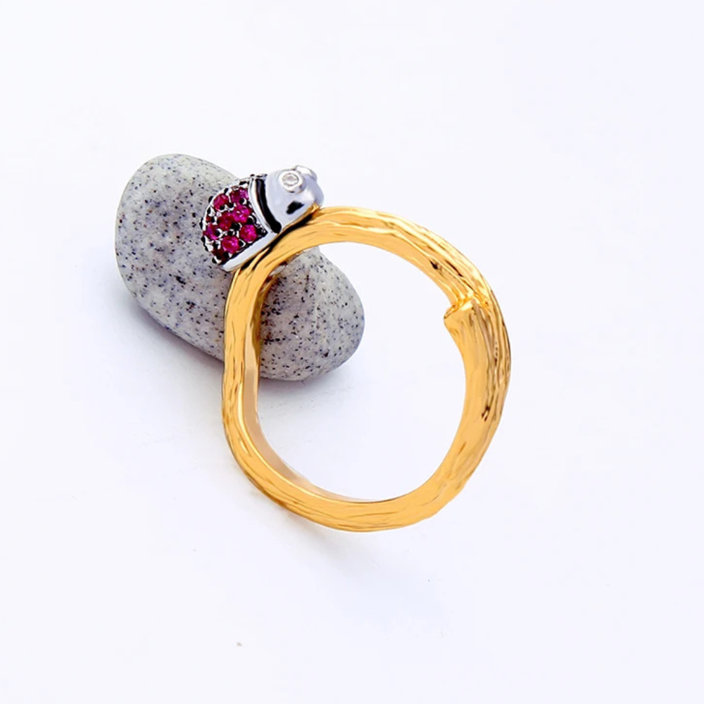 Bague Coccinelle rose