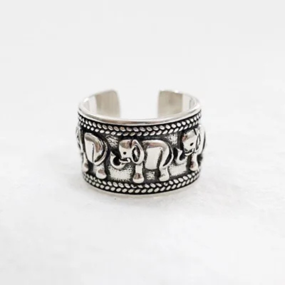Bague Éléphant Homme argent