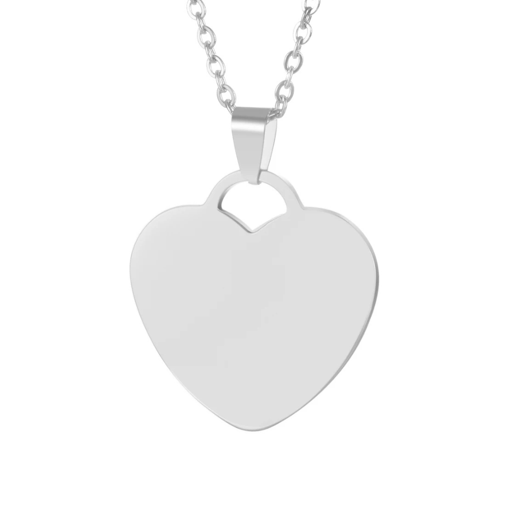 Collier Coeur Personnalisable argent