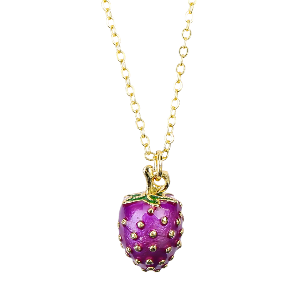 Collier Fraise Violette