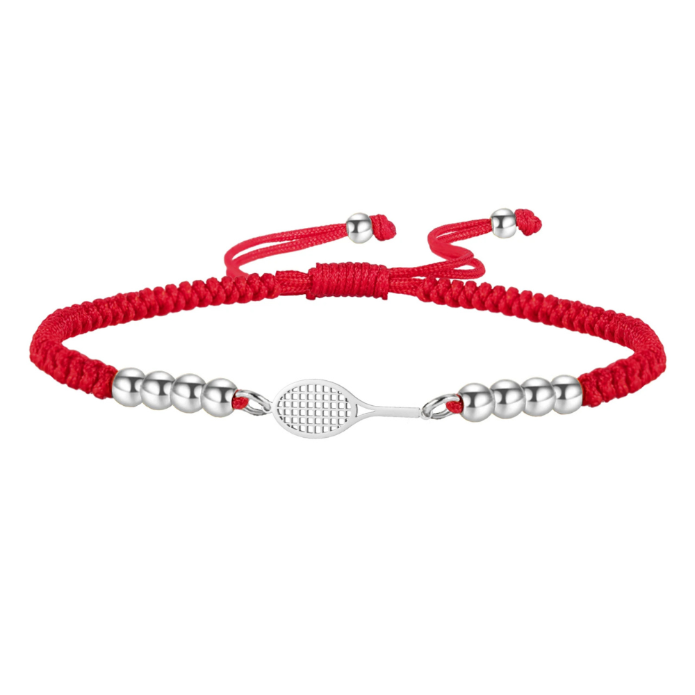 Bracelet Tissu Badminton rouge