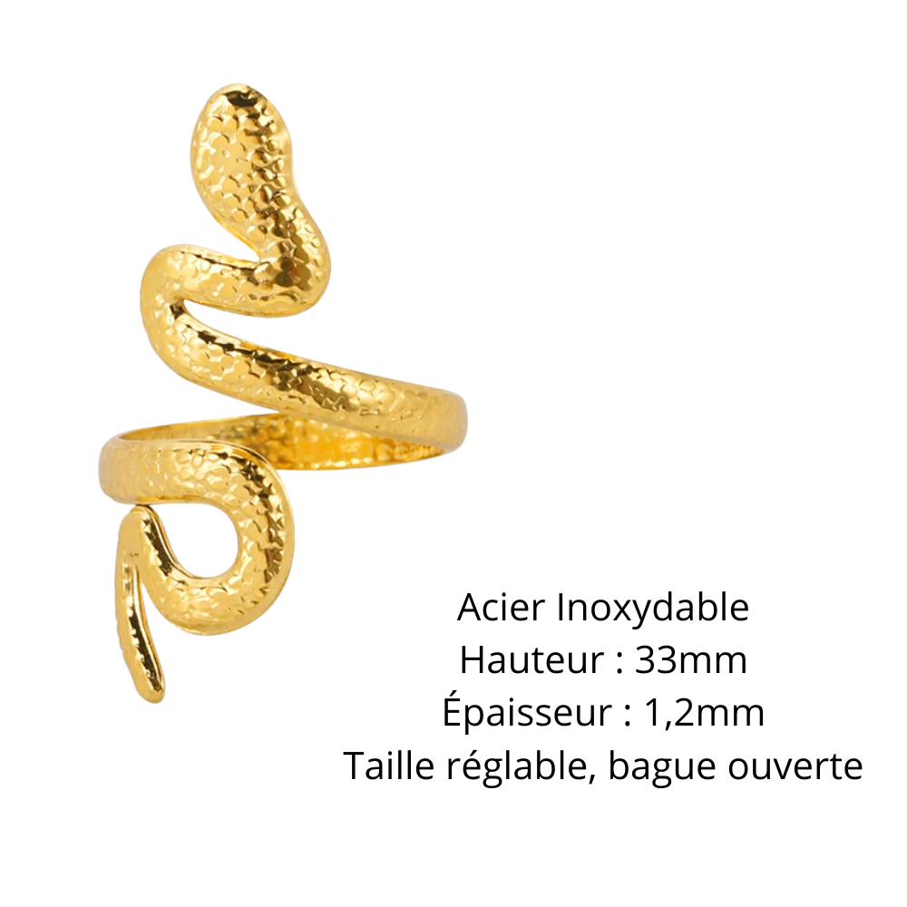 Bague Serpent Design or