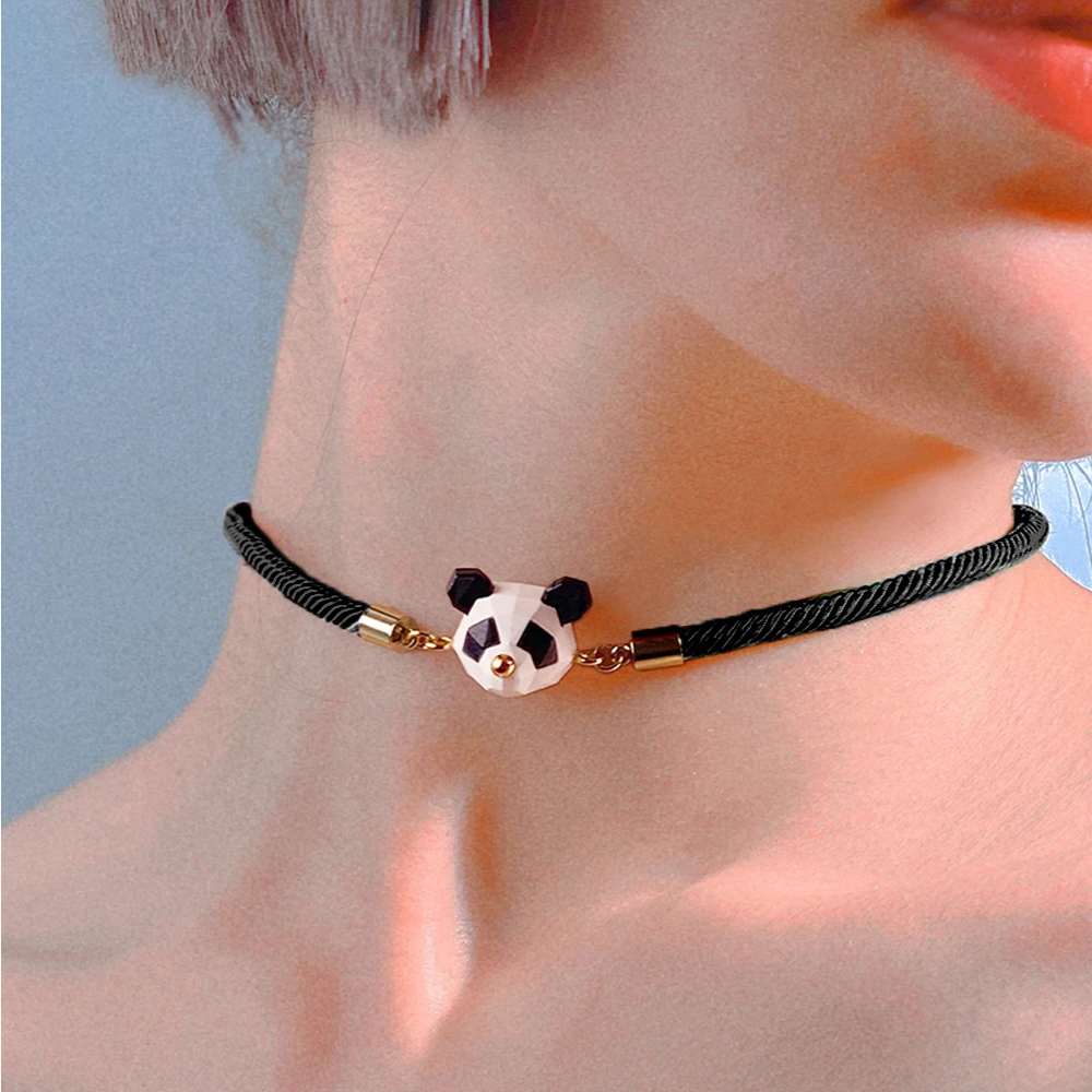 Collier Panda Origami