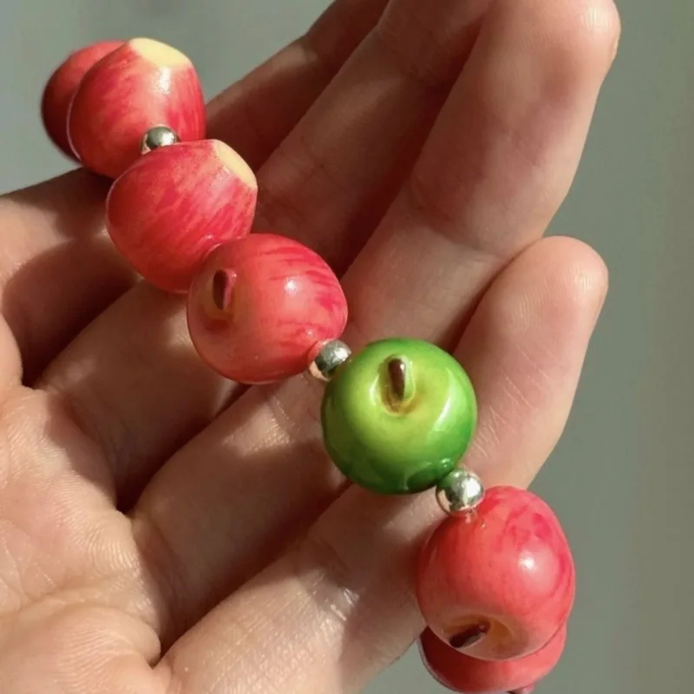 Bracelet en Perles de Pomme