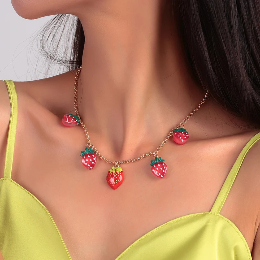 Collier Cinq Fraises