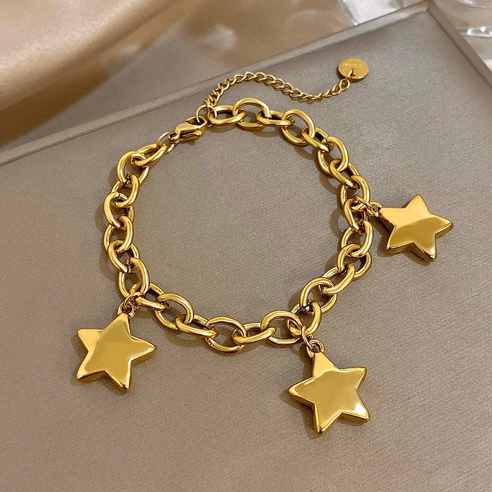 Bracelet Trois Étoiles or