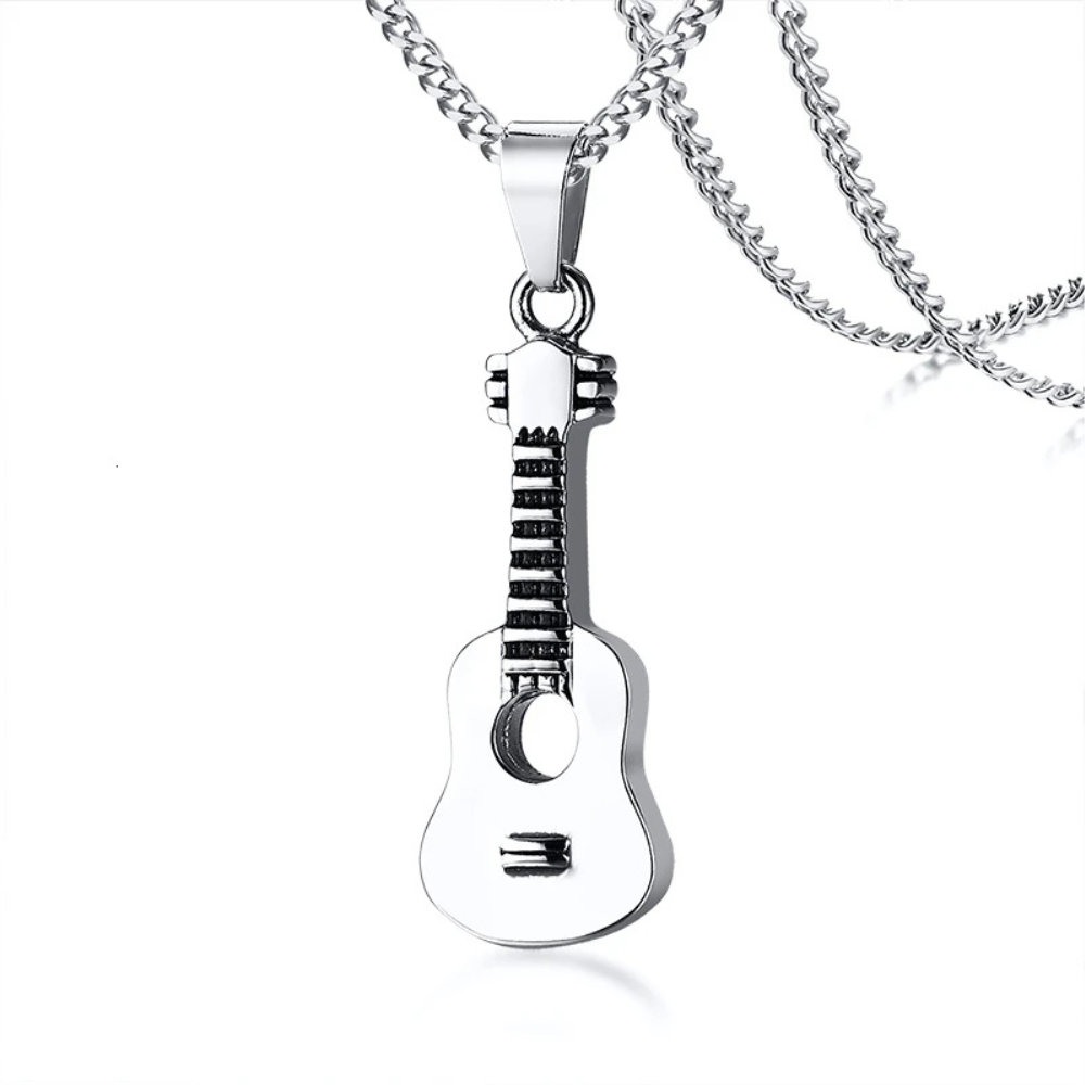 Collier Guitare Homme argent