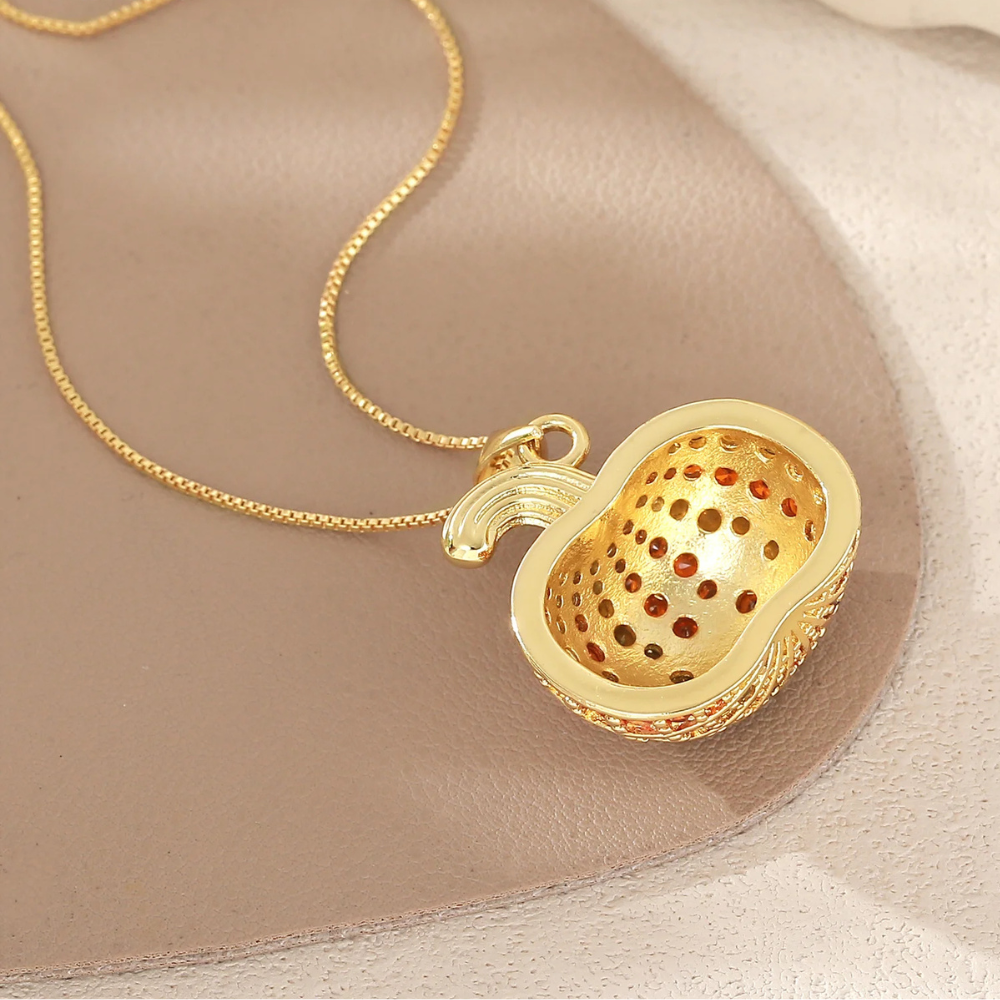 Collier Citrouille Halloween femme