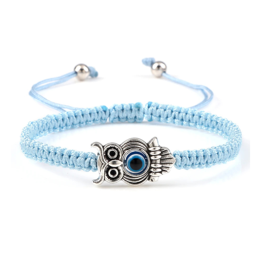 Bracelet Chouette bleu ciel