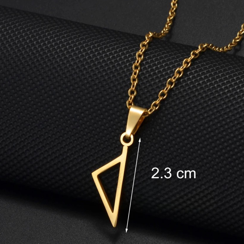 Collier Corse Triangle acier inoxydable