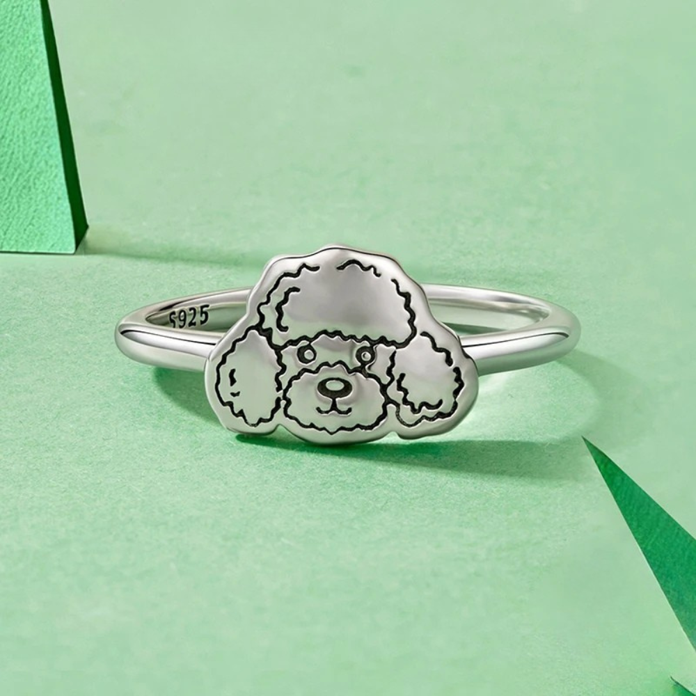 Bague Caniche acier