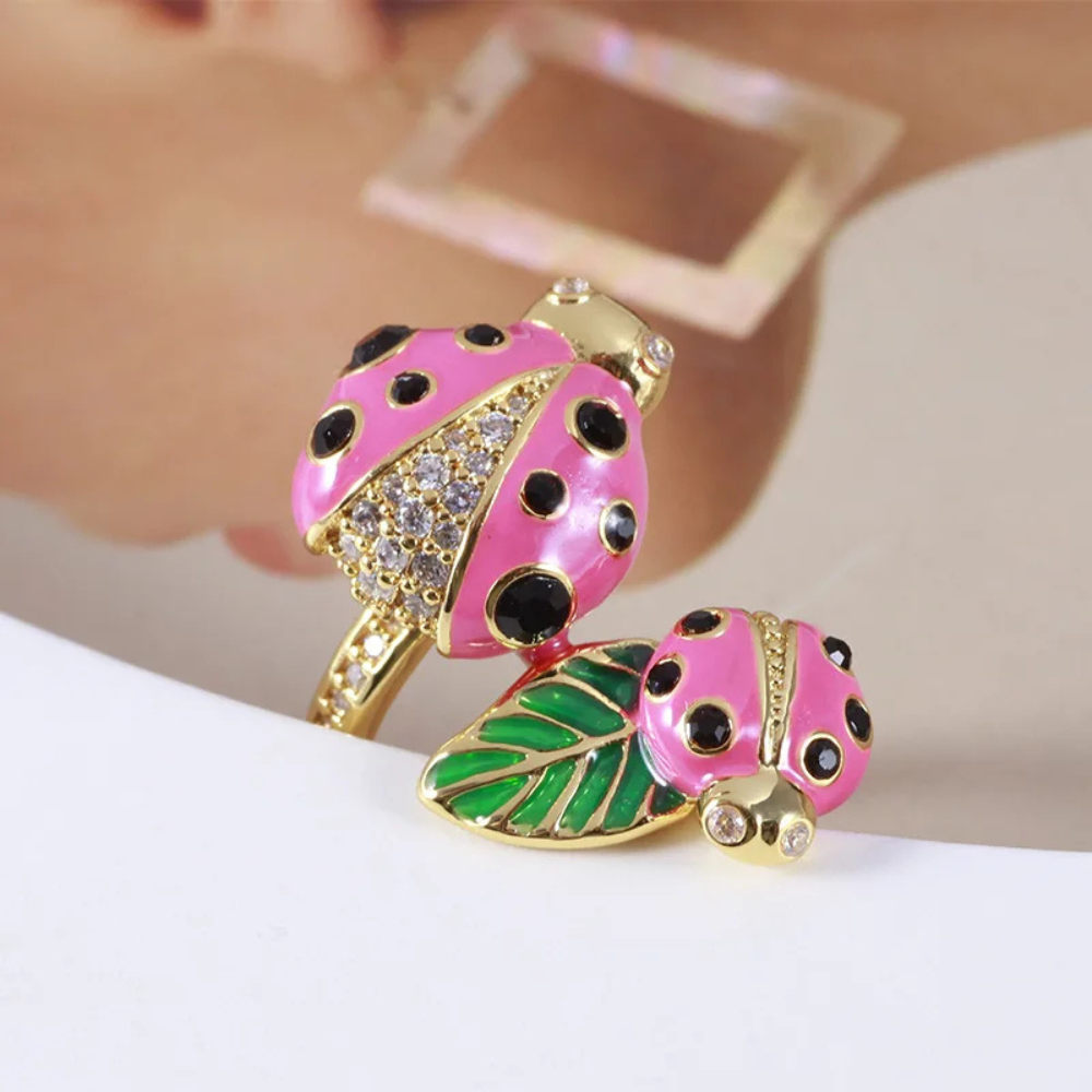 Bague Coccinelle Rose