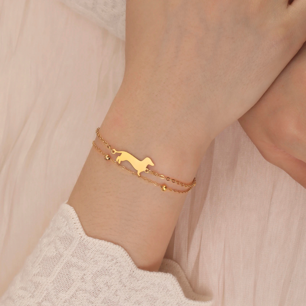 Bracelet Teckel femme