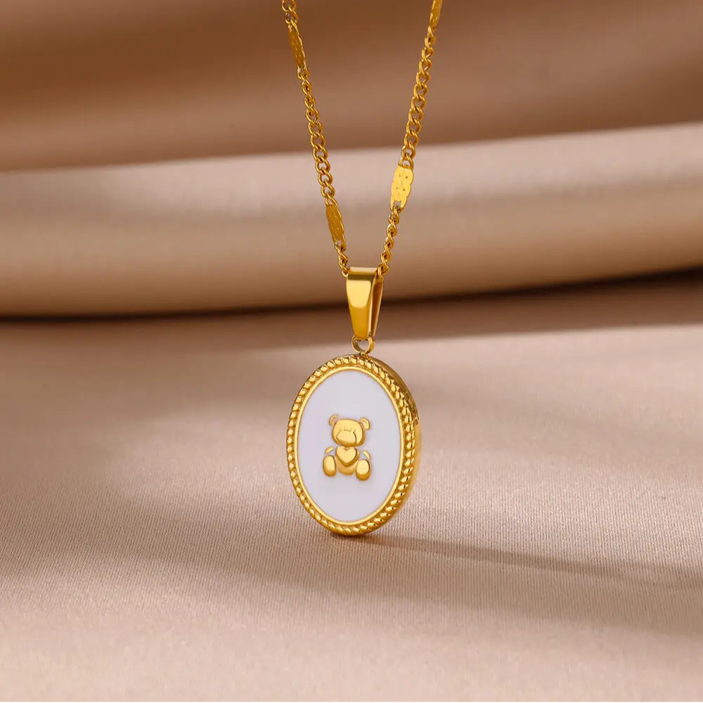 Collier Nounours Nacre femme
