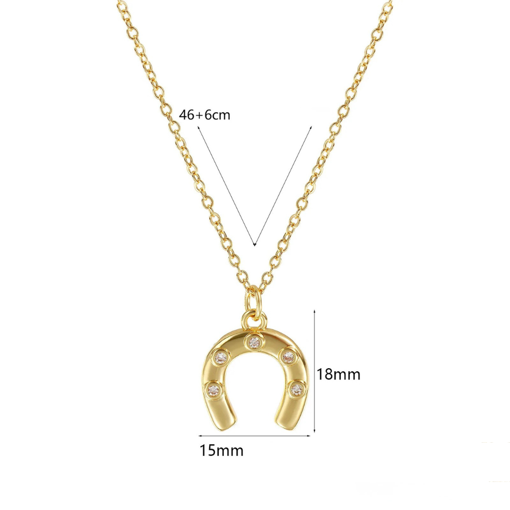 Collier Fer à Cheval Or pendentif