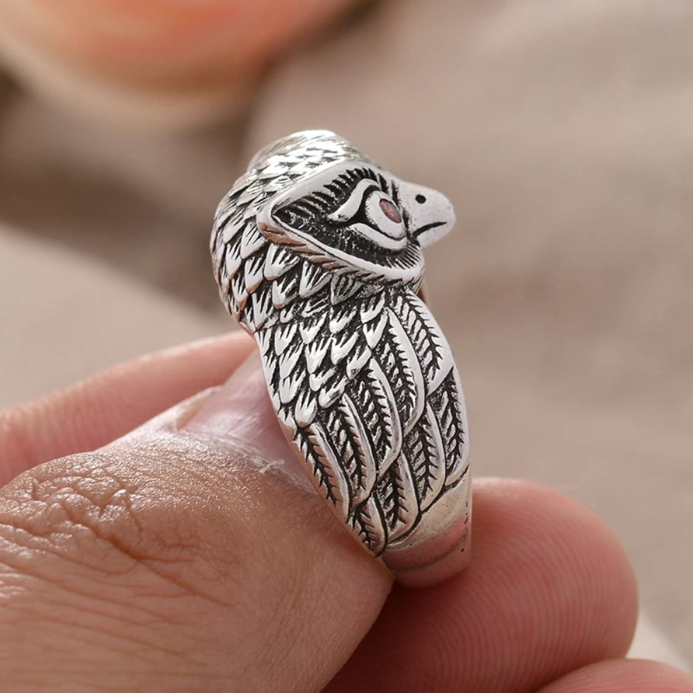 Bague Anneau Hibou femme