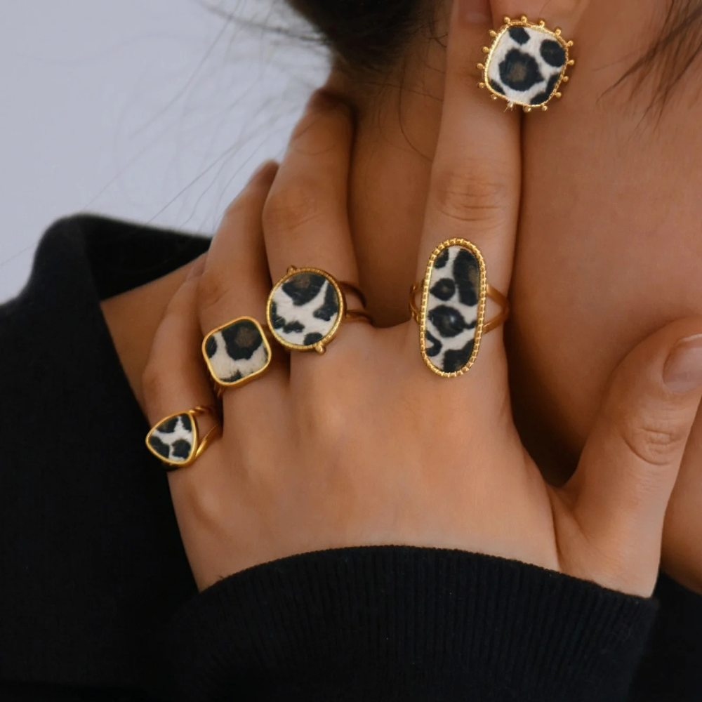 Bague Poil Léopard femme