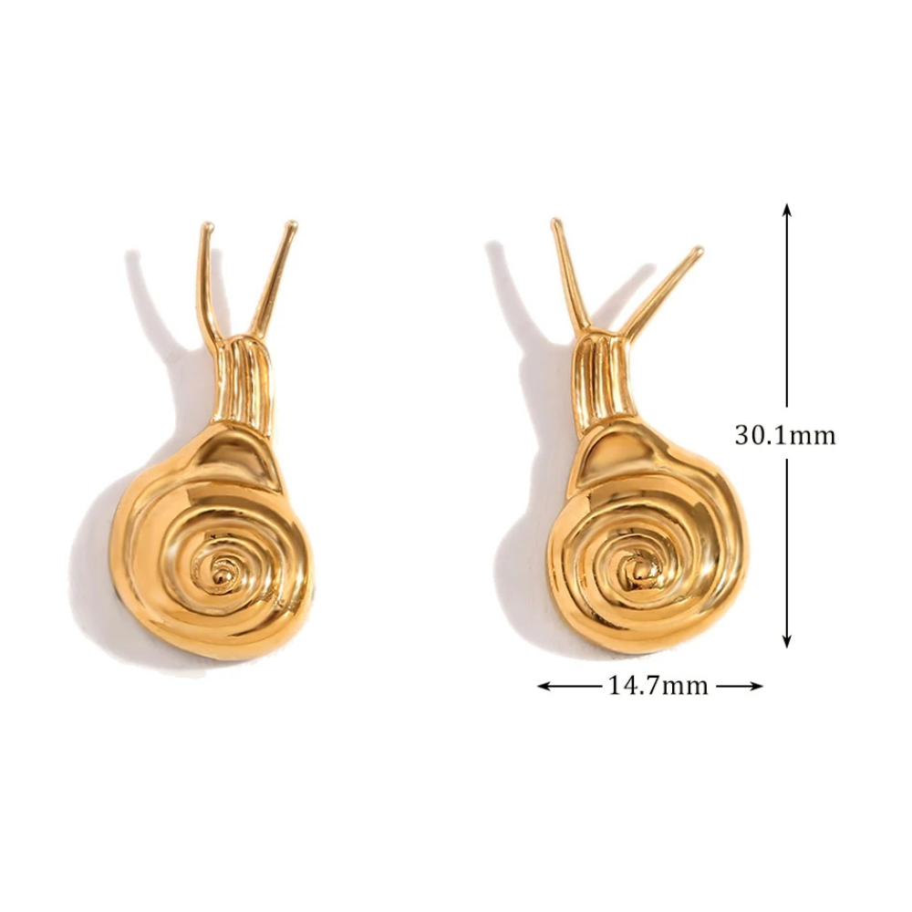 Boucles d'Oreilles Escargot femme or