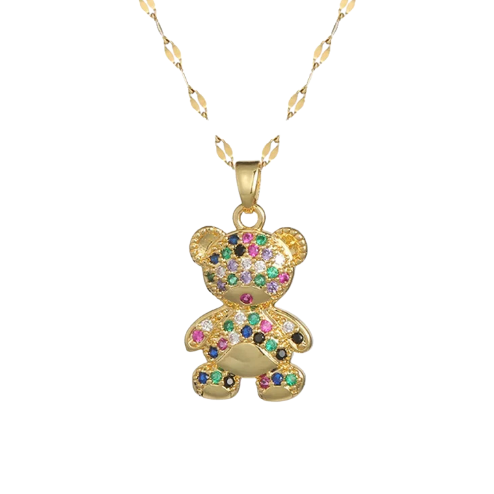 Collier Ourson Multicolore