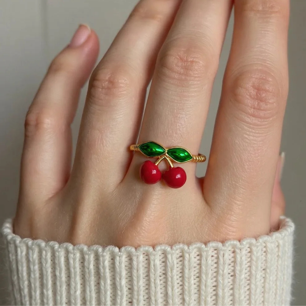 Bague Cerise Femme doré