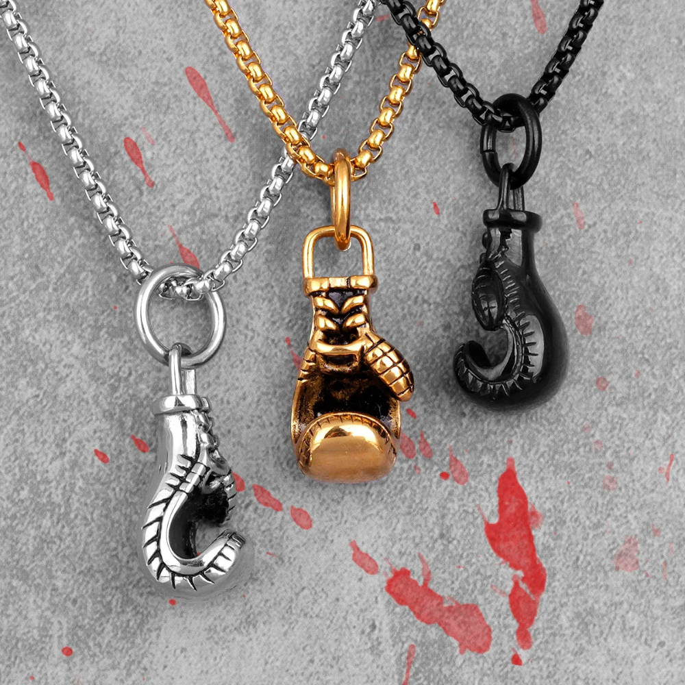 Collier Pendentif Gant de Boxe homme pendentif