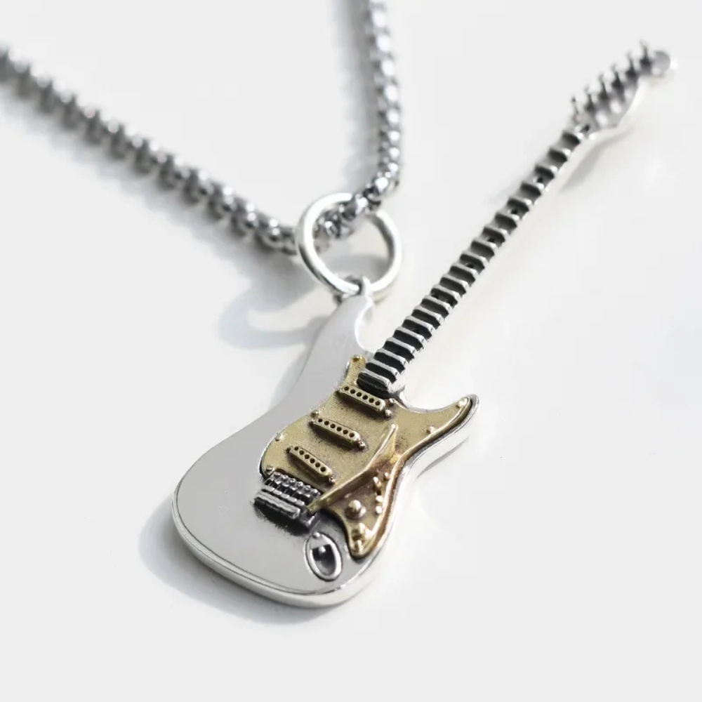 Collier Guitare Électrique pendentif