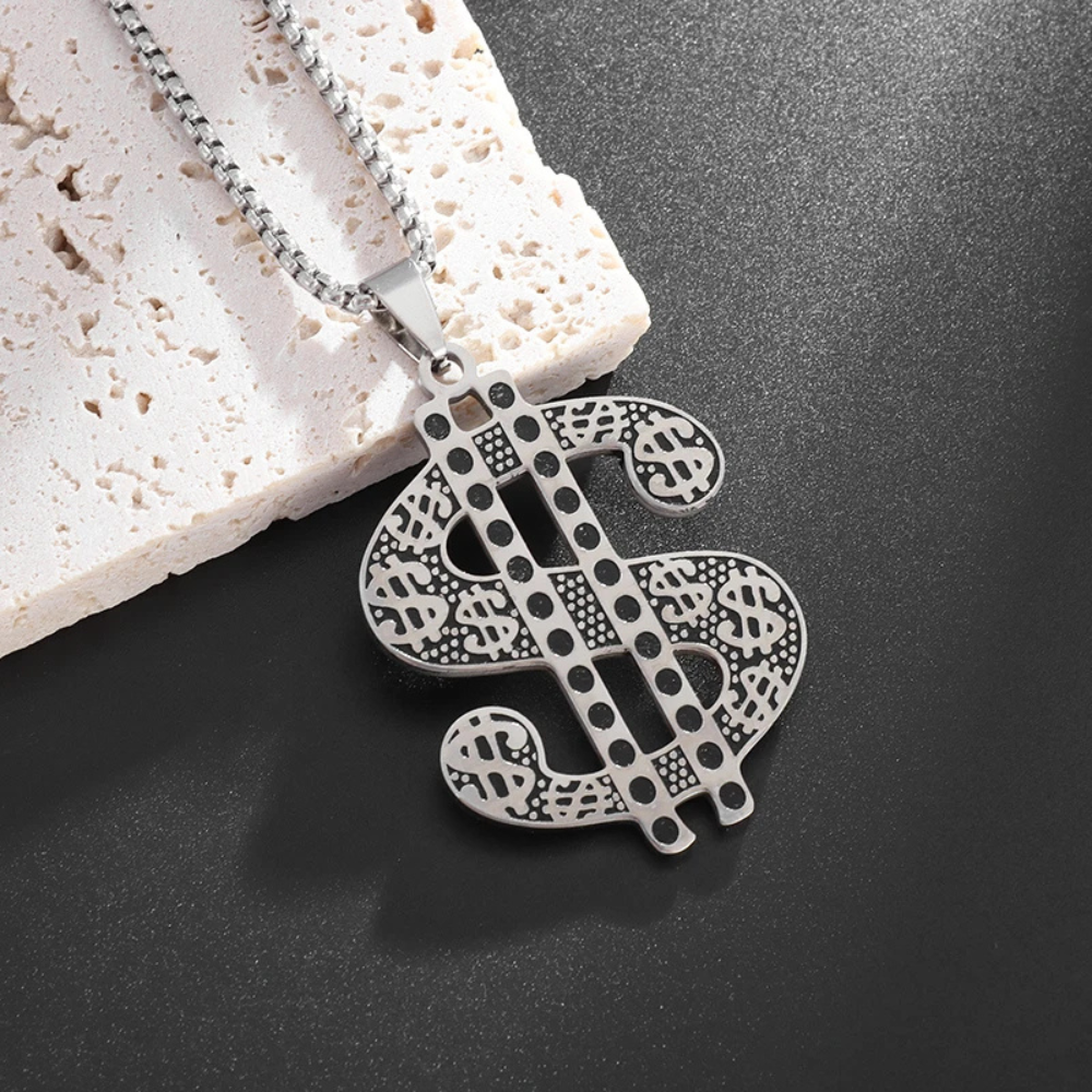 Collier Dollar Stylé argent